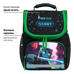 Ранец ПИФАГОР BASIC, 1 отделение, 3 кармана, эргономичная спинка, "Sharp sword", 35х28х18 см, 273138 Ранец ПИФАГОР BASIC, 1 отделение, 3 кармана, эргономичная спинка, "Sharp sword", 35х28х18 см, 273138 - фото 15