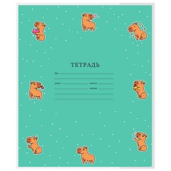 Обложки "CAPYBARAS" для тетрадей и дневников, КОМПЛЕКТ 10 шт., ПЛОТНЫЕ, 210х350 мм, 110 мкм, FUNSTER (ФАНСТЕР), 274087 - фото 4