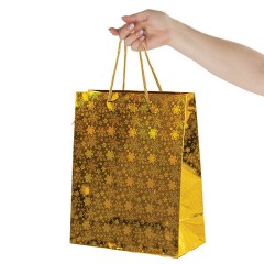 Пакет подарочный новогодний НАБОР 4 шт. 26x13x32 см (L), ГОЛОГРАФИЯ 3 цвета ЗОЛОТАЯ СКАЗКА, 609614 Пакет подарочный новогодний НАБОР 4 шт. 26x13x32 см (L), ГОЛОГРАФИЯ 3 цвета ЗОЛОТАЯ СКАЗКА, 609614 - фото 9