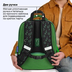 Ранец BRAUBERG FIT, 2 отделения, "Ночной воин", 38х27х14 см, 272023 - фото 19