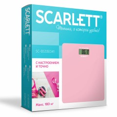 Весы напольные SCARLETT SC-BS33E041, электронные, вес до 180 кг, квадратные, стекло, розовые Весы напольные SCARLETT SC-BS33E041, электронные, вес до 180 кг, квадратные, стекло, розовые - фото 4