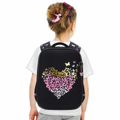 Ранец BRAUBERG LIGHT, 1 отделение, с брелоком, "Shining heart", фольгированная печать, 36х26х13 см, 272029 - фото 8