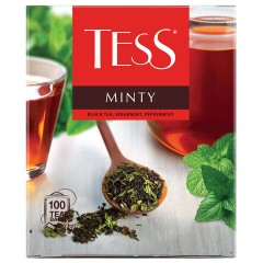 Чай TESS "Minty" черный с мятой, 100 пакетиков в конвертах по 1,5 г, 1663-09 - фото 3