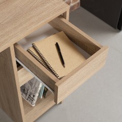 Стол письменный/компьютерный BRABIX "Scandi CD-017", 900х450х750 мм, 2 ящика, дуб сонома, 641895, ЦБ013706-2 - фото 6