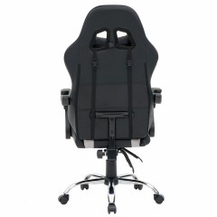 Кресло компьютерное CROMEX (КРОМЕКС) "Quantum GM-155 RGB", подсветка, две подушки, экокожа, черное/красное/серое, 532955 - фото 7