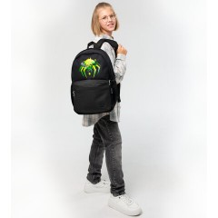 Рюкзак BRAUBERG FASHION CITY универсальный, 2 отделения, Green Spider, черный, 46х31х15 см, 273839 Рюкзак BRAUBERG FASHION CITY универсальный, 2 отделения, Green Spider, черный, 46х31х15 см, 273839 - фото 10