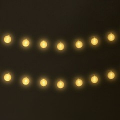 Электрогирлянда-нить комнатная 1,8 м, 16 LED, с насадками, вид: "Шарики", серебро, тёплый белый, на батарейках, ЗОЛОТАЯ СКАЗКА, 592559 - фото 7