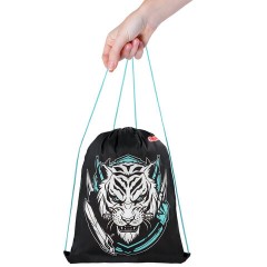 Мешок для обуви ПИФАГОР, 1 отделение, 42х34 см, "White tiger", 272389 Мешок для обуви ПИФАГОР, 1 отделение, 42х34 см, "White tiger", 272389 - фото 4