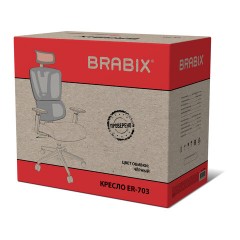 Кресло BRABIX PREMIUM "Veyron ER-703", адаптивный механизм, регулируемый подголовник, сетка/ткань, черное, 532966 - фото 15
