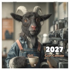 Календарь настенный перекидной 2027 г., BRAUBERG, 12 листов, 28,5х57 см, "Goat calendar", 118417 - фото 2