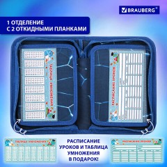Пенал BRAUBERG, 1 отделение, 2 откидные планки, полиэстер, 21х14 см, Digital lava, 272320 - фото 12