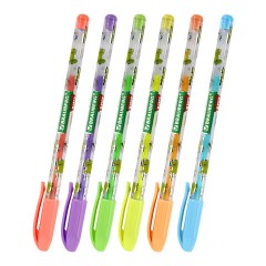 Ручки гелевые ПАСТЕЛЬНЫЕ BRAUBERG KIDS "CUTE ANIMALS", НАБОР 6 ЦВЕТОВ, корпус с печатью, узел 1 мм, линия письма 0,7 мм, 144439 - фото 9