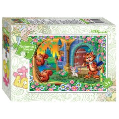 Пазл картонный 54 элемента, "Любимые сказки", АССОРТИ, поле 18х13,5 см, STEP PUZZLE - фото 7