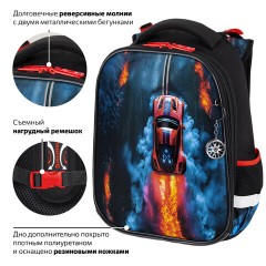 Ранец BRAUBERG PREMIUM, 2 отделения, с брелоком, "Foggy car", 3D-панель, 38х29х16 см, 273103 Ранец BRAUBERG PREMIUM, 2 отделения, с брелоком, "Foggy car", 3D-панель, 38х29х16 см, 273103 - фото 17