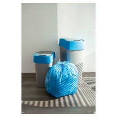 Мешки для мусора, 35 л, с ушками, синие, рулон 30 шт., ПНД, 10,5 мкм, 50х64 см, PACLAN "Multitop" - фото 4