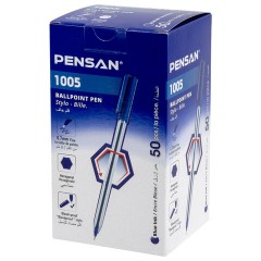 Ручка шариковая масляная PENSAN 1005, СИНЯЯ, корпус прозрачный, узел 0,7 мм, линия письма 0,5 мм, 1005 - фото 9