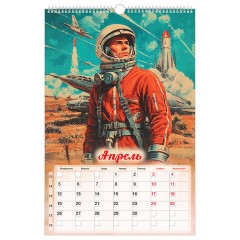 Календарь на гребне с ригелем 2027 г., 30х45 см, BRAUBERG, "Советские плакаты", 118375 - фото 6