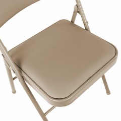 Стулья складные BRABIX "Golf Plus CF-003" КОМФОРТ, КОМПЛЕКТ 4шт., бежевый каркас, кожзам бежевый, 533033 - фото 12