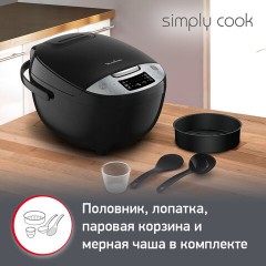 Мультиварка MOULINEX MK611832, 750 Вт, 4 л, 10 программ, таймер, функция Keep Warm, черный, 7211004519 Мультиварка MOULINEX MK611832, 750 Вт, 4 л, 10 программ, таймер, функция Keep Warm, черный, 7211004519 - фото 6
