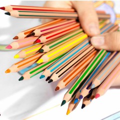 Карандаши цветные BIC "Evolution Stripes", 12 цветов, шестигранные, грифель 9505221 - фото 5