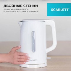 Чайник SCARLETT SC-EK21S31, 1,5 л, 2200 Вт, закрытый нагревательный элемент, двойные стенки, белый Чайник SCARLETT SC-EK21S31, 1,5 л, 2200 Вт, закрытый нагревательный элемент, двойные стенки, белый - фото 13