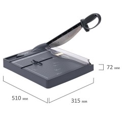 Резак сабельный BRAUBERG KATANA TSP-430, А4, на 30 л., длина реза 300 мм, пластиковое основание, 532983 Резак сабельный BRAUBERG KATANA TSP-430, А4, на 30 л., длина реза 300 мм, пластиковое основание, 532983 - фото 9