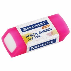 Ластики полупрозрачные BRAUBERG FRUITY НАБОР 4 штуки, размер ластика 54х23х10 мм, упаковка блистер, 271343 - фото 6