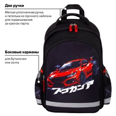 Рюкзак ПИФАГОР SCHOOL, 1 отделение, 3 кармана, "Street race", 38x28х14 см, 273169 Рюкзак ПИФАГОР SCHOOL, 1 отделение, 3 кармана, "Street race", 38x28х14 см, 273169 - фото 13