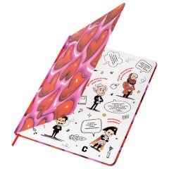 Дневник 1-11 класс 48 л., твердый, BRAUBERG, матовая ламинация, резинка, закладка-ляссе, с подсказом, "Сердечки", 107241 - фото 5