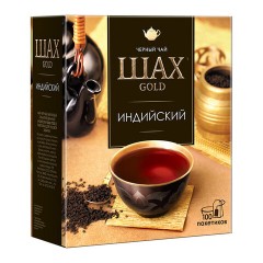 Чай ШАХ Gold "Индийский" черный, 100 пакетиков по 2 г, 0925-18 Чай ШАХ Gold "Индийский" черный, 100 пакетиков по 2 г, 0925-18 - фото 3