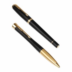 Набор PARKER "Urban Black GT": шариковая ручка синяя и перьевая ручка синяя, 2093381 - фото 3