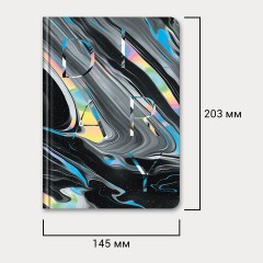 Ежедневник недатированный с резинкой А5 145х203 мм, BRAUBERG, твердый, 128 л., "Waves", 116283 Ежедневник недатированный с резинкой А5 145х203 мм, BRAUBERG, твердый, 128 л., "Waves", 116283 - фото 11