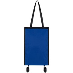 Сумка хозяйственная на колесах складная 50x32x15 см, 24 л, до 15 кг, Оксфорд 600D, синяя, ЛЮБАША, 701402 - фото 2