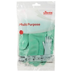 Перчатки VILEDA PROFESSIONAL многоцелевые латексные МНОГОРАЗОВЫЕ х/б напыление, ПРОЧНЫЕ, S (малый), зеленый, 174361 - фото 14