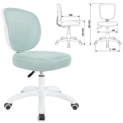 Кресло детское BRABIX KIDS "MG-230", без подлокотников, сетка/ткань TW, голубое, 533320 - фото 2