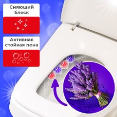 Туалетный блок шарики для унитаза освежитель, 2 блока по 50 г, "Свежесть Лаванды 3 в 1", LAIMA, 608993 - фото 6