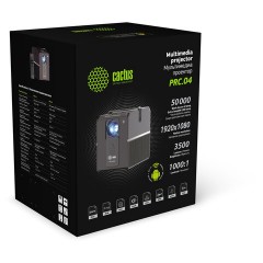 Проектор CACTUS CS-PRC.04WT.WUXGA-A, LCD, 1920x1080, 16:9, 3500 лм, 1000:1, 1,35 кг, серебряный - фото 6