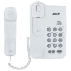 Телефон проводной SANYO RA-S108W, тональный / импульсный режим, повтор, белый - фото 3
