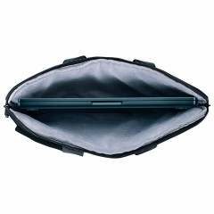 Сумка портфель HEIKKI NOVATION (ХЕЙКИ) с отделением для ноутбука 13-14", багажная лента, черная, 28х38х3 см, 272594 - фото 9