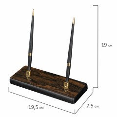 Набор настольный GALANT "Blackwood" из дерева, 8 предметов, цвет "чёрное дерево", 238165 - фото 4