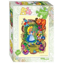 Пазл картонный 54 элемента, "Любимые сказки", АССОРТИ, поле 18х13,5 см, STEP PUZZLE - фото 2