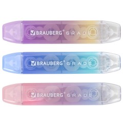 Корректирующая лента двусторонняя BRAUBERG "GRADE PASTEL", 5 мм x 10 м, корпус ассорти, блистер, 273025 - фото 2