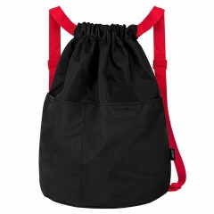 Рюкзак спортивный мешок HEIKKI PACK (ХЕЙКИ), 2 отделенения, увеличенный объем, 40х35 см, черно-красный, 272420 Рюкзак спортивный мешок HEIKKI PACK (ХЕЙКИ), 2 отделенения, увеличенный объем, 40х35 см, черно-красный, 272420 - фото 2