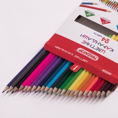 Карандаши цветные ПИФАГОР "Веселая такса", 24 цвета, шестигранные, натуральное дерево, 181808 Карандаши цветные ПИФАГОР "Веселая такса", 24 цвета, шестигранные, натуральное дерево, 181808 - фото 2