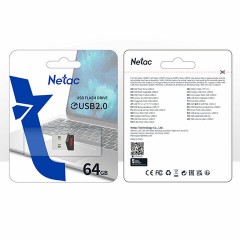 Флеш-диск 64GB NETAC UM81, USB 2.0, черный, NT03UM81N-064G-20BK Флеш-диск 64GB NETAC UM81, USB 2.0, черный, NT03UM81N-064G-20BK - фото 2