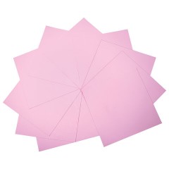 Пористая резина/фоамиран 50х50 см, 2 мм, НАБОР, 10 листов, розовый, ОСТРОВ СОКРОВИЩ, 666968