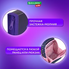 Папка для тетрадей BRAUBERG KIDS А4, 1 отделение, пластик, молния вокруг, "Curious cat", 273336 Папка для тетрадей BRAUBERG KIDS А4, 1 отделение, пластик, молния вокруг, "Curious cat", 273336 - фото 9