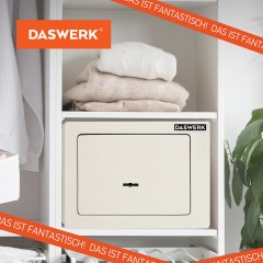 Сейф мебельный DASWERK SC-170KL (170х230х170 мм), ключевой замок, бежевый, 291339 - фото 18