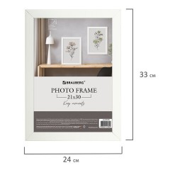 Рамка 21х30 см небьющаяся, аналог IKEA, багет 21 мм, МДФ, BRAUBERG "Idea", белая, 391370 Рамка 21х30 см небьющаяся, аналог IKEA, багет 21 мм, МДФ, BRAUBERG "Idea", белая, 391370 - фото 8