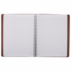 Тетрадь БОЛЬШОЙ ФОРМАТ (200x252 мм) В5, BRAUBERG "Office PRO", под кожу, гребень, клетка, 80 л., коричневый, 111047 Тетрадь БОЛЬШОЙ ФОРМАТ (200x252 мм) В5, BRAUBERG "Office PRO", под кожу, гребень, клетка, 80 л., коричневый, 111047 - фото 6